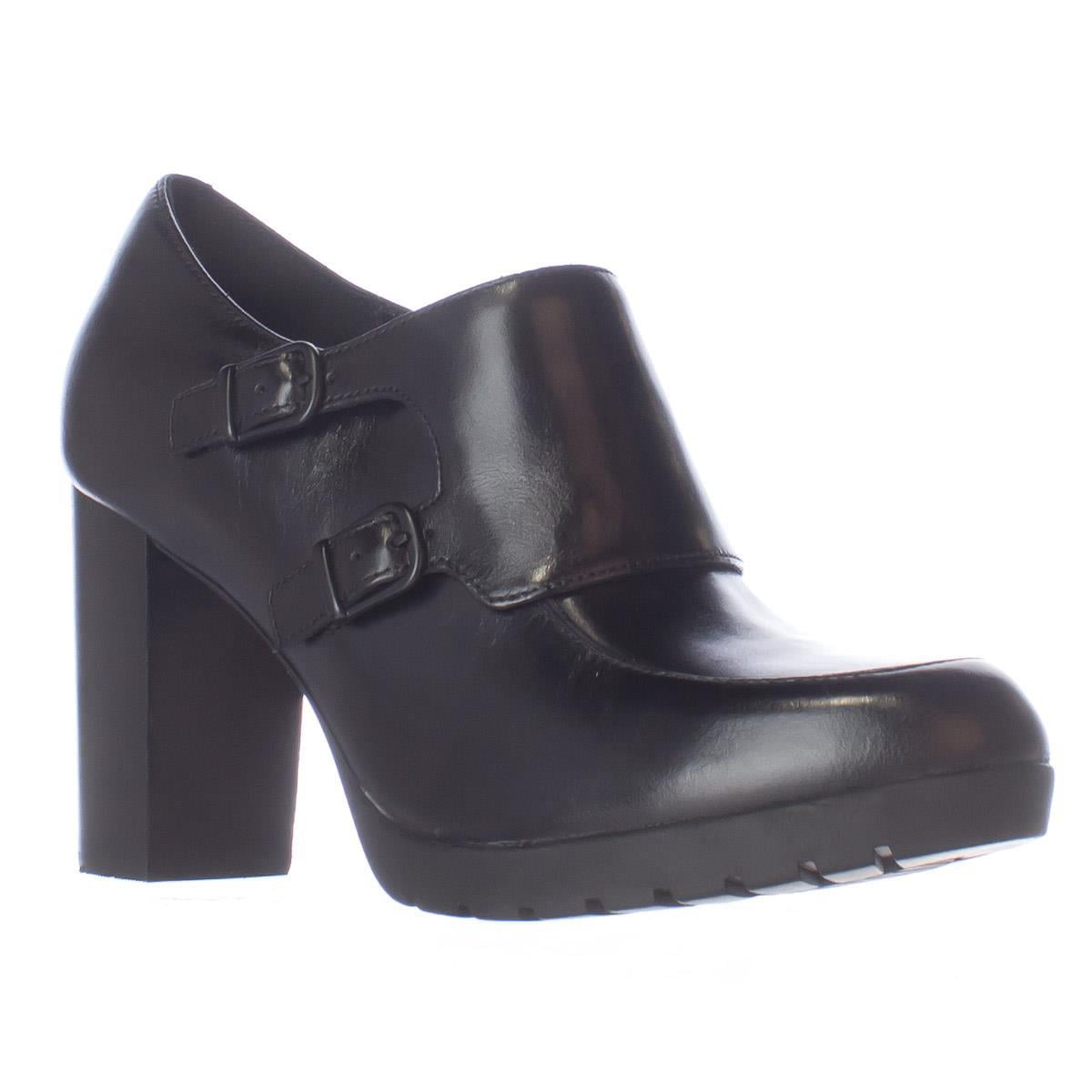 clarks womens booties block heel
