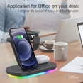 thumbnail image 5 of XGFHYJEH Charging Station, Wireless Charging Station, Charging Station for Multiple Devices, Wireless Charging, 15W 3 in 1 Charging Station, Wireless Charge, for Android, Iphone, Apple, Samsung, Ipad, 5 of 6