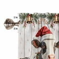 thumbnail image 5 of Christmas Curtain Valances Set Xmas Tree Gift Snowman Snowflakes Pink Kitchen Curtains 24&nbsp;inch Length Rod Pocket Valance and Tiers 3 Piece Set Small Bedroom Bathroom Laundry Decor, 5 of 7