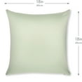 thumbnail image 2 of 18" x 18" Throw Pillowcases (Cover Only) - 85/15 Nylon, Spandex - Luxurious, Silky, Stretchy & Soft - 1 Pcs Solid Color - A Perfect Choice for Couch Chairs Sofa Bed Adult or Kids Bedroom, Cadet Grey, 2 of 7