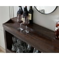 thumbnail image 6 of Home Source Bar Cabinet with Stem Glass Placement and Wooden Doors in Mahogany, 6 of 8
