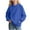 Blue, variant on fatyb Hoodies Boys Girls Cute Hooded Sweatshirts with Pocket Solid Color Kids Loose Casual Pullover
