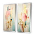 thumbnail image 3 of Designart "Pastel Gold Circles Vintage Elegance III" Modern Geometric Framed Wall Art Set Of 2 - Modern Gold Framed Wall Art Set Of 2, 3 of 6