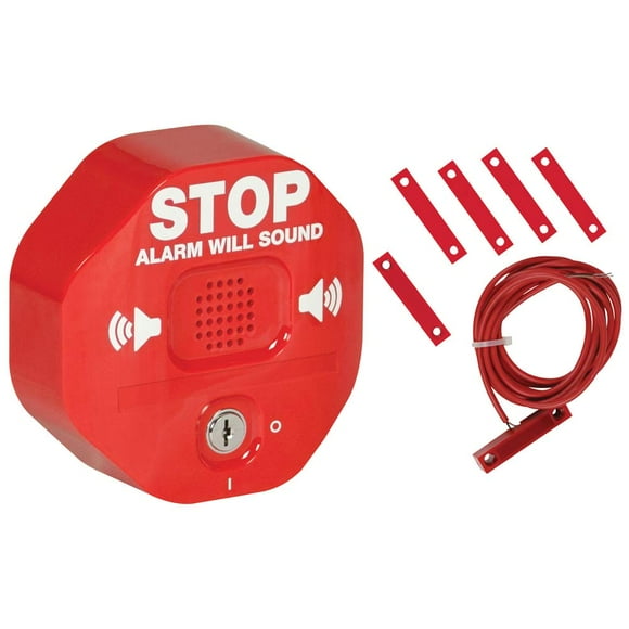 Safety Technology International, Inc. STI-6402 105 dB Exit StopperÂ® Multifunction Door Alarm for Double Doors with on/Off Switch and 9 Volt Battery