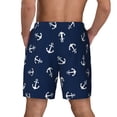 thumbnail image 4 of Balery Nautical Themed Simple Anchors Mens Swim Trunks Swim Shorts for Men Quick Dry Inseam Beach Shorts with Compression Liner Pocket-3X-Large, 4 of 9