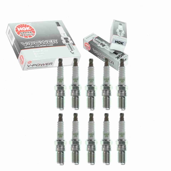 10 pc NGK 3346 V-Power Spark Plugs for 1765245 EBC004021 Ignition Wire Secondary