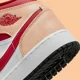 thumbnail image 3 of Ni - ke Ni - ke Air Jordan 1 Mid GS Size 5 Beige White Red AJ1 554725 201, 3 of 5