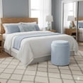 thumbnail image 4 of Aria Home Tray Top Storage Ottoman, Plush Boucle Fabric, Stylish Living Room Seating, Ivory, 4 of 7