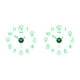 thumbnail image 1 of Moyic Reloj de pared luminoso Sin marco DIY Calcomanías digitales Inicio Type1 NO1, 1 of 6