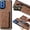 Brown, variant on for Motorola Moto G45/ Moto G34 Magnetic Case with Detachable Credit Card Holder Slot, PU Leather Slim Fit Scratch Resistant Ultra-Thin Case for Motorola Moto G45. TCK-Retro Brown