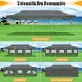 thumbnail image 3 of COBIZI Canopy 10x30 Pop-up Heavy Duty Canopy Tent with 8 Removable Sidewalls,Party Tent for Weddings,Beaches,Outdoor Events,Commercial Seasonal Wind UV 50+& Waterproof&Sunburn Protection,Gray, 3 of 12