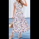 thumbnail image 4 of Vestido Midi Estampado con Escote en V, Mangas Plisadas y Volantes, Imagen 5 M, 4 of 8