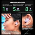 thumbnail image 4 of Kugisaki Wireless Earbuds Noise Cancelling Stereo Sound Low Latency Bluetooth 5.3 Headphones for Laptop/Phones/Sports, 4 of 7
