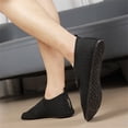 thumbnail image 5 of Women's Adjustable Hook and Loop Walking Shoes Breathable Mesh Lightweight Slip On Flat Casual Sport Sneakers 42, 5 of 5