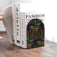 thumbnail image 6 of Naloa Color Summer 2 Pcs Bookend Large Capacity Office Book Ends for Home Office Library School Study Decoration, 6 of 8