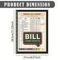 thumbnail image 2 of Monthly Bill Payment Checklist: Bill Tracker Notebook, 4-Year Bill Book, Bill Payment Tracker Monthly Organizer, Income and Expense Tracker, Debt Payoff Log, and Savings Goals, 11.2" x 8.3", Brown, 2 of 7