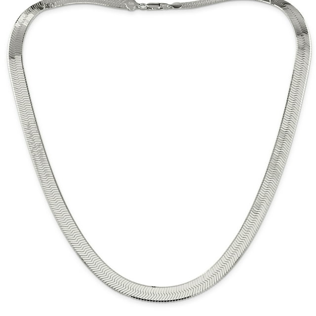 925 Sterling Silver 8.75mm Magic Herringbone Chain 18 Inch