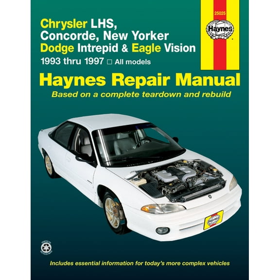 Chrysler LHS, Concorde, New Yorker, & Dodge Intrepid & Eagle Vision (93-97) Haynes Repair Manual ^