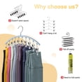thumbnail image 3 of Organizador de leggings Volnamal Closet con 10 clips, paquete de 4, 3 of 8