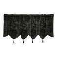 thumbnail image 2 of JingChun Triangle Valance Curtains for Living Room,Rod Pocket Farmhouse Window Valance, Trim Tassel Voile Sheer Curtain Valance for Bedroom Bathroom Cafe, 2 of 8