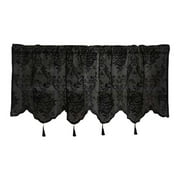 GFHFHITJ Short White/Balck Sheer Curtains,Balance Light & Privacy Clip Texture Small Window Curtain for Bedroom,Rod Pockets Basement/Living Room/Kitchen Drapes, 52X18 Inch