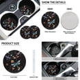 thumbnail image 5 of Renewold Dragonfly Flower Colorful Car Seat Cover Full Set Car Accessories 11 PCS, with Non-slip Steering Wheel Covers Seat Belt Cover Car Coasters Keychain Universal Fit Most Vehicles SUV Sedans, 5 of 7