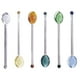 thumbnail image 4 of 6 cucharas de vidrio resistentes al calor, cuchara de café transparente, cuchara de postre de mango largo, 4 of 6