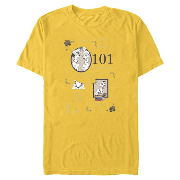 Disney 101 Dalmatians Perdita & Pongo Family is Everything - Short Sleeve Blended T-Shirt for Adults - Customized-Yellow
