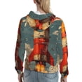 thumbnail image 7 of Daiia Rusty Rocket Launch Pattern Women's Fashion Hoodies & Sweatshirts with Kangaroo Pocket Hooded Sweatshirt with Eye-catching Drawstrings-XX-Large, 7 of 7