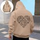 thumbnail image 1 of MHFRRA Sudadera con Capucha Estampada de Color Sólido para Hombre y Mujer, Abrigo Cálido y Cómodo de Invierno Caqui, 1 of 6
