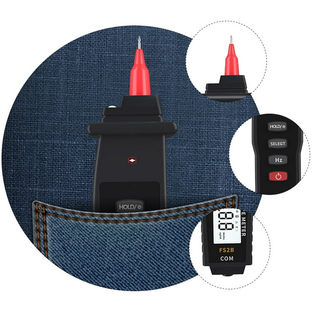 Mobutofu Lot de 1 Voltmètre Multimètre Plastique Rouge Auto Gammes Travail Électrique