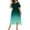 Green 01, variant on Dresses for Women Plus Size Crewneck Cold Shoulder Short Sleeve Gradient Color Lace Patchwork Casual Sundress Blue 5XL
