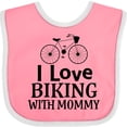 thumbnail image 3 of Inktastic Biking with Mommy Bicycle Boys or Girls Baby Bib, 3 of 4