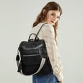 thumbnail image 5 of GOIACII Genuine Leather Backpack Purse for Women Large Convertible Shoulder bag Ladies Crossdody Bag with Tassel, 5 of 7