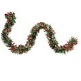 thumbnail image 3 of Northlight 50' x 3" Unlit Red/Green Wide Cut Tinsel Christmas Garland, 3 of 3