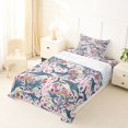 thumbnail image 5 of jejeloiu Cute Floral Shark Print Twin Sheets For Girls,Pastel Ocean Flower Bedding,Pink Blue,3-Piece,1 Fitted Sheet and 1 Pillowcase, 5 of 6