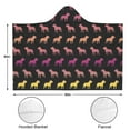 thumbnail image 3 of Wearable Blanket,Rainbow Puppy Hooded Wearable Flannel Blanket for Adults & Teens,Winter Poncho Shawl Wrap Cape Cozy Anti-Pill,60"x80", 3 of 5