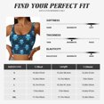 thumbnail image 5 of Zufioo Blue Owl Print Women's Sports Vest, U-shaped Removable Chest Pad Sports Backless Top, Suitable for Fitness and Bodybuilding, Leisure and Daily Life-Small, 5 of 8