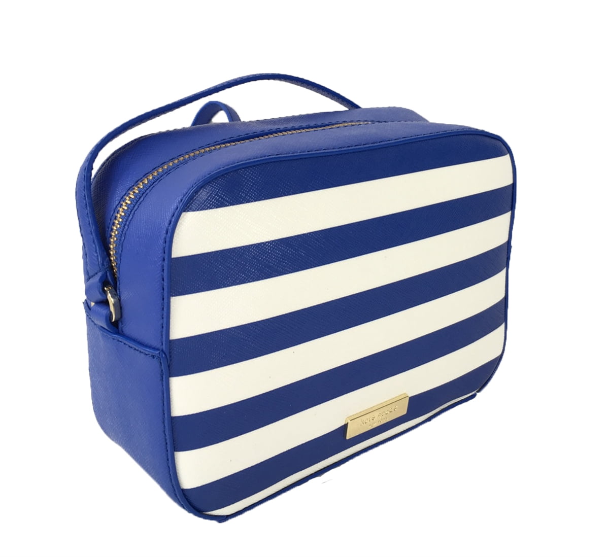 Kate Spade Make a Splash Sunglasses Mindy Crossbody, Blue/White Stripe