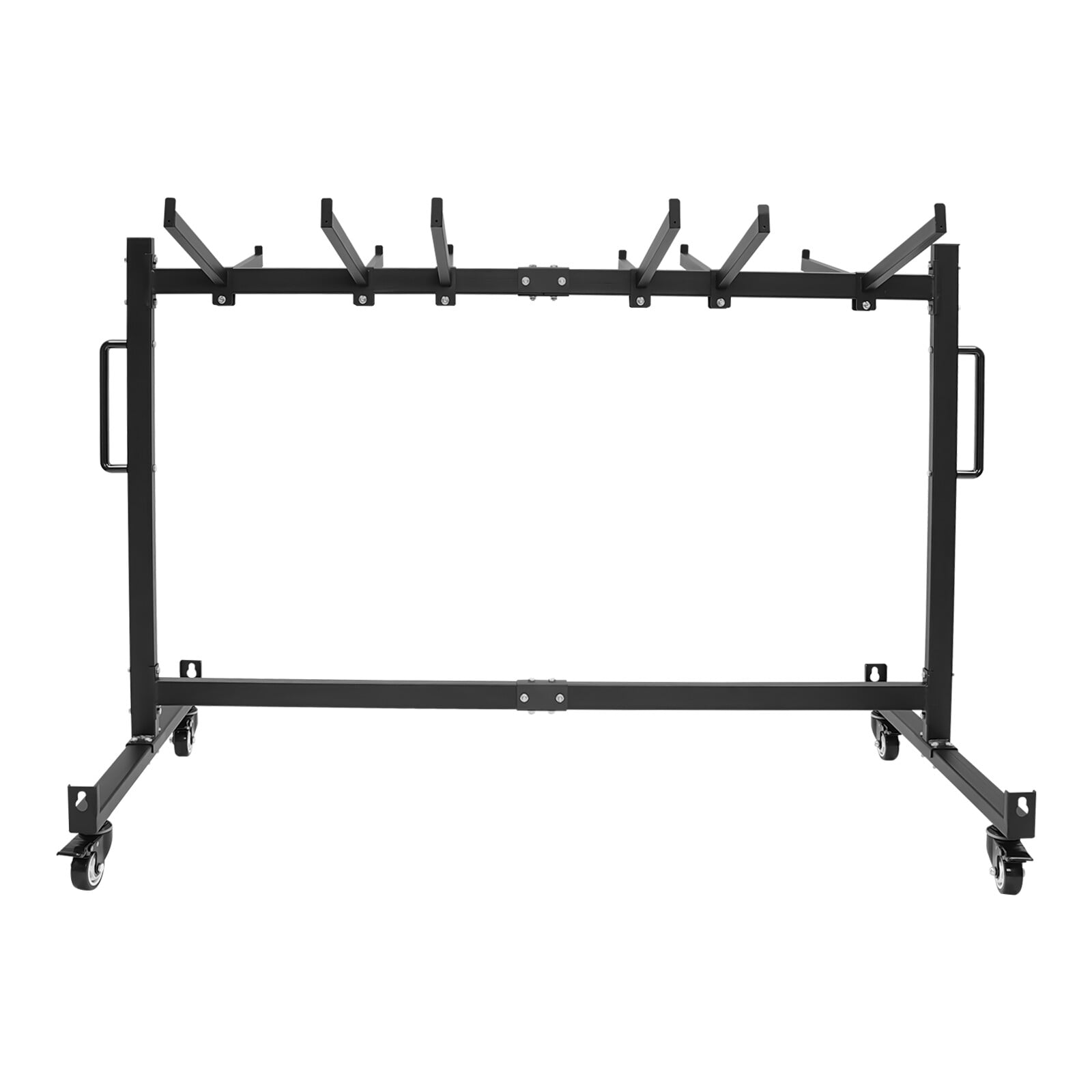 Folding Table Cart with 4 Silent Swivel Caster Wheels, Large Folding Table Dolly, Holds 42 Tables, 12 Bars, for Display, Storage, Event Transport, Organizer Cart