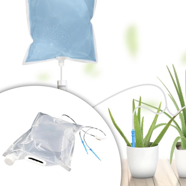 doméstico Riego Bolsa de riego por goteo Bolsa de agua Kit automático de plantación perezosa Herramientas de riego para plantas de - 6.5L 2 flechas de goteo Soledad Bolsas de riego por goteo