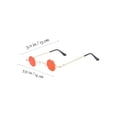 thumbnail image 2 of Shisuyan men round sunglasses Punk Style Metal UV Protection 1 Set for Men Club, 2 of 8