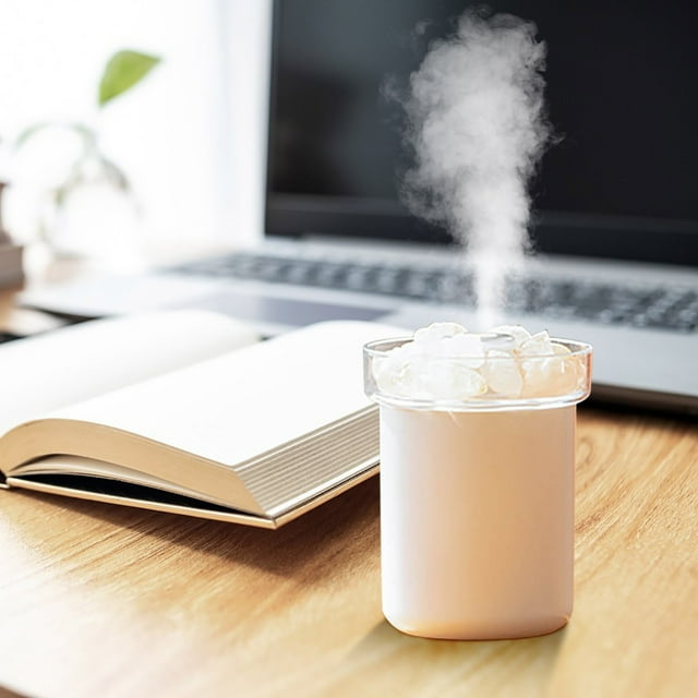 Chmadoxn Mini Humidifier 280MLUSB Cool Mist Portable Desktop Humidifier Humidifier Two Misting Modes Quiet For Baby Bedroom Office Home Salt Stone Humidifier