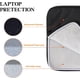 thumbnail image 3 of Funda protectora para portátil de 15 pulgadas, funda para maletín, funda para portátil compatible con MacBook Pro 15 16, HP ASUS Dell Lenovo Ace, color negro, 3 of 5