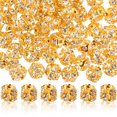 thumbnail image 2 of Shisuyan 90pcs Diy Jewelry Making Beads Spacer Beads Loose Beads Inlaid with Rhinestone, 2 of 9