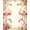 Pink Cream Green, Pattern 14, variant on Design&I 8'x10' Washable Area Rug Vintage Damask Symmetrical Scrolls Botanical Border Boho Blooms for King Size Bedroom, Under Bed, Sleek Flatweave Pet Friendly