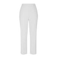thumbnail image 4 of Jzuxvd Women's Cross High Waist Stretch Pocket Fashion Casual Pants Sweatpants White S, 4 of 6