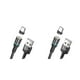 thumbnail image 1 of Methold Cable Micro USB para Android Teléfono móvil Cable de carga rápida Cable USB Tipo C Cable negro 1m Tipo-C 2Conjunto, 1 of 6