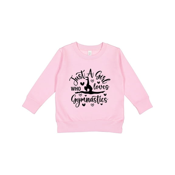 Inktastic Just a Girl Who Loves Gymnastics Toddler Sweatshirt