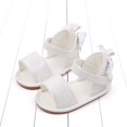 thumbnail image 3 of Aojekbee Baby Girl Summer Sandals Breathable Soft Non-Slip Sole Open Toe Shoes with 3D Bow Newborn Infant Shoes, 3 of 8